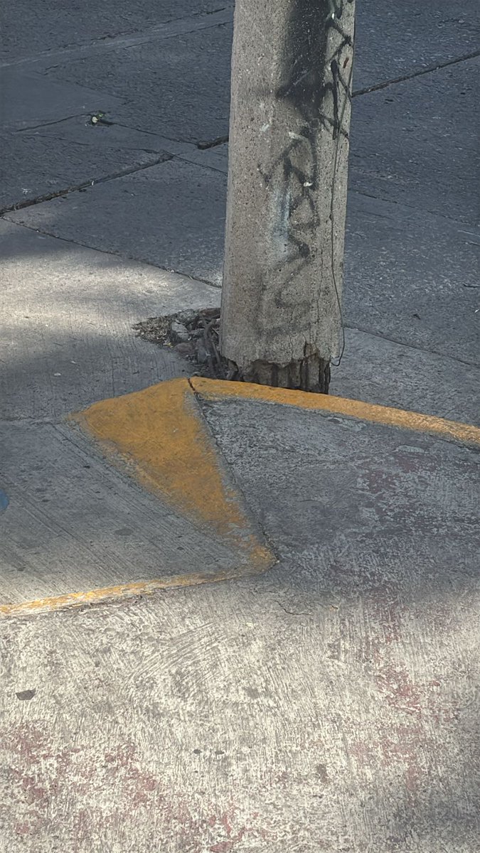 siguealLic's tweet photo. @PCJalisco solicitamos su apoyo para evaluar riesgo de este poste de @CFEmx @CFE_Contigo ubicado en Bahía 2611, Sta. Eduwiges, 44580 Guadalajara, Jal.  Parece que lo sostiene la mera voluntad de la gente https://t.co/pkn1n0mdRS