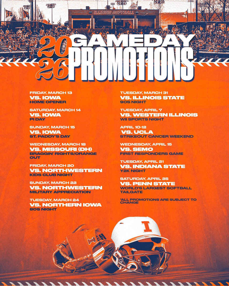 Illinois Softball tweet media