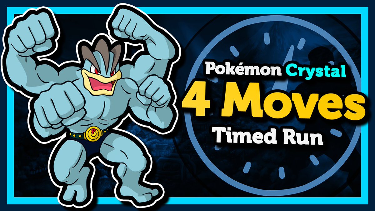 TrainerSquidgy's tweet photo. I always love a tight turnaround for a video!

I recorded, edited, and uploaded Machamp's 4 Move Challenge in Pokémon Crystal today.

It's a fun one, you should check it out! https://t.co/pWKSfwKzLD