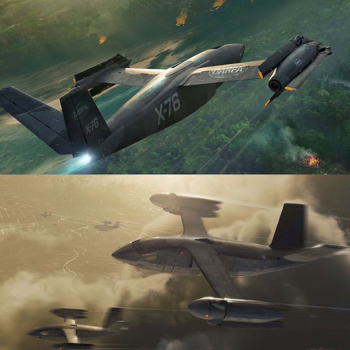 NewsIADN's tweet image. #DARPA has unveiled it's latest X-Plane (X-76) being built by #Bell to demonstrate runway-independent, high-speed flight.