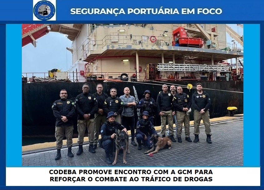 SEGPORTEMFOCO's tweet image. CODEBA PROMOVE ENCONTRO COM A GCM PARA REFORÇAR O COMBATE AO TRÁFICO DE DROGAS
Durante o encontro, foi realizada uma simulação controlada com cães farejadores que atuam na detecção de drogas
#codeba #guardaportuaria #canil #k9 #gport #guapor 

link:
segurancaportuariaemfoco.com.br/2026/03/codeba…