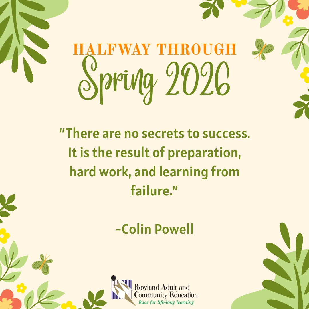 Rowland Adult Ed tweet media