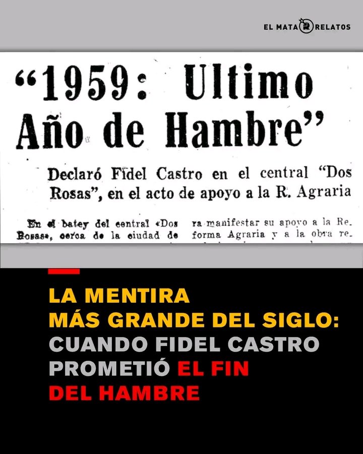 cubanolibre48's tweet photo. La mayor mentira de Fidel Castro. Así engaño y destruyó a #Cuba https://t.co/T5xRrdwZyM