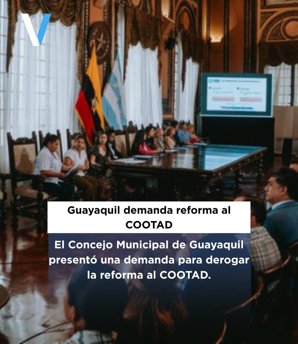 lavisionecu's tweet photo. 📎 El Concejo Municipal de Guayaquil, encabezado por la alcaldesa subrogante Tatiana Coronel, presentó ante la Corte Constitucional una demanda de inconstitucionalidad para derogar la reforma al COOTAD. https://t.co/tkVDLX9TFh