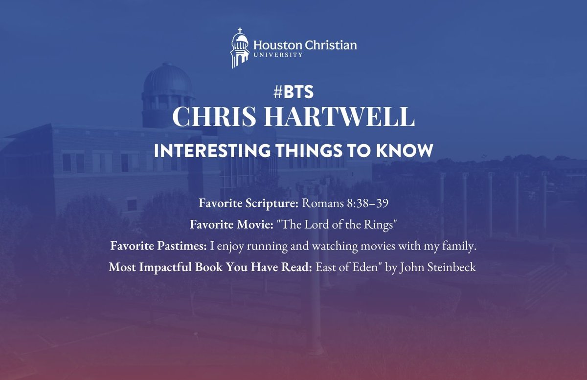 Chris Hartwell, Asst. Professor of Cinema, Media Arts &amp; Writing at HCU, brings creativity and passion to the Narrative Arts program. A Washington State native, he moved from California to join longtime friend Prof. Joshua Sikora and help shape the next generation of storytellers.