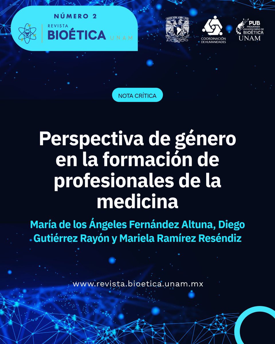 Revista Bioética UNAM tweet media