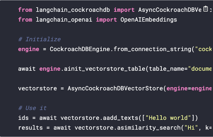 CockroachDB tweet media