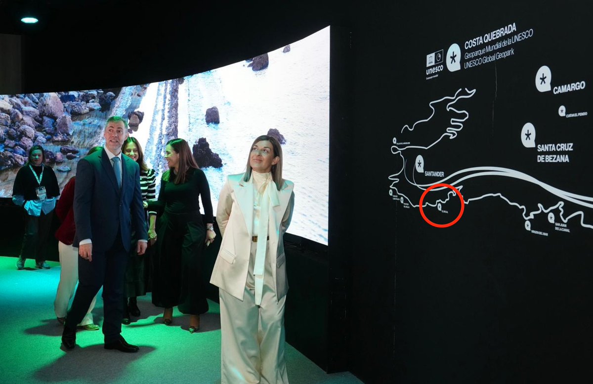 Araceli_ENTHUMN's tweet photo. El Gobierno de Cantabria que preside Buruaga (PP),  promocionó en enero, en FITUR 2026, las pasarelas y mirador de El Bocal de la senda costera, unas infraestructuras turísticas impulsadas por su partido en 2014, que hoy, después de la tragedia del martes, están precintadas. https://t.co/Pf1H15jEkD
