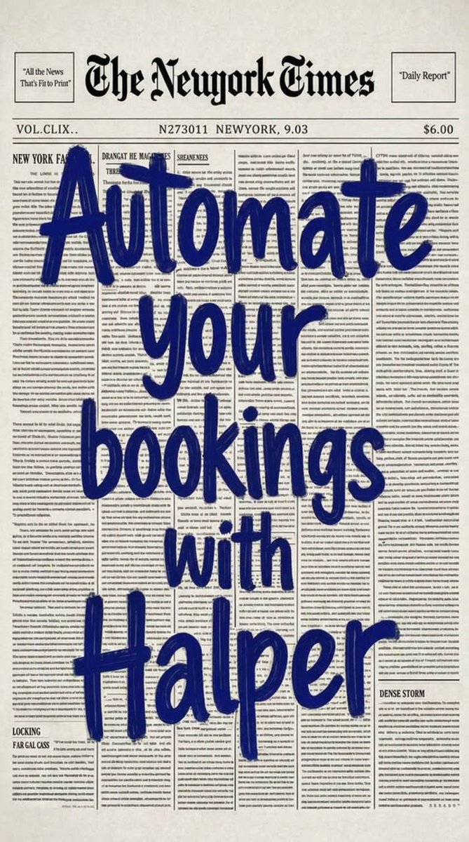 HALPER_ai's tweet photo. Halper — the AI manager for service businesses.

Simplify bookings and rescheduling with Halper☝🏼

https://t.co/CKKHE9QS60 https://t.co/ei5kJlfF6x