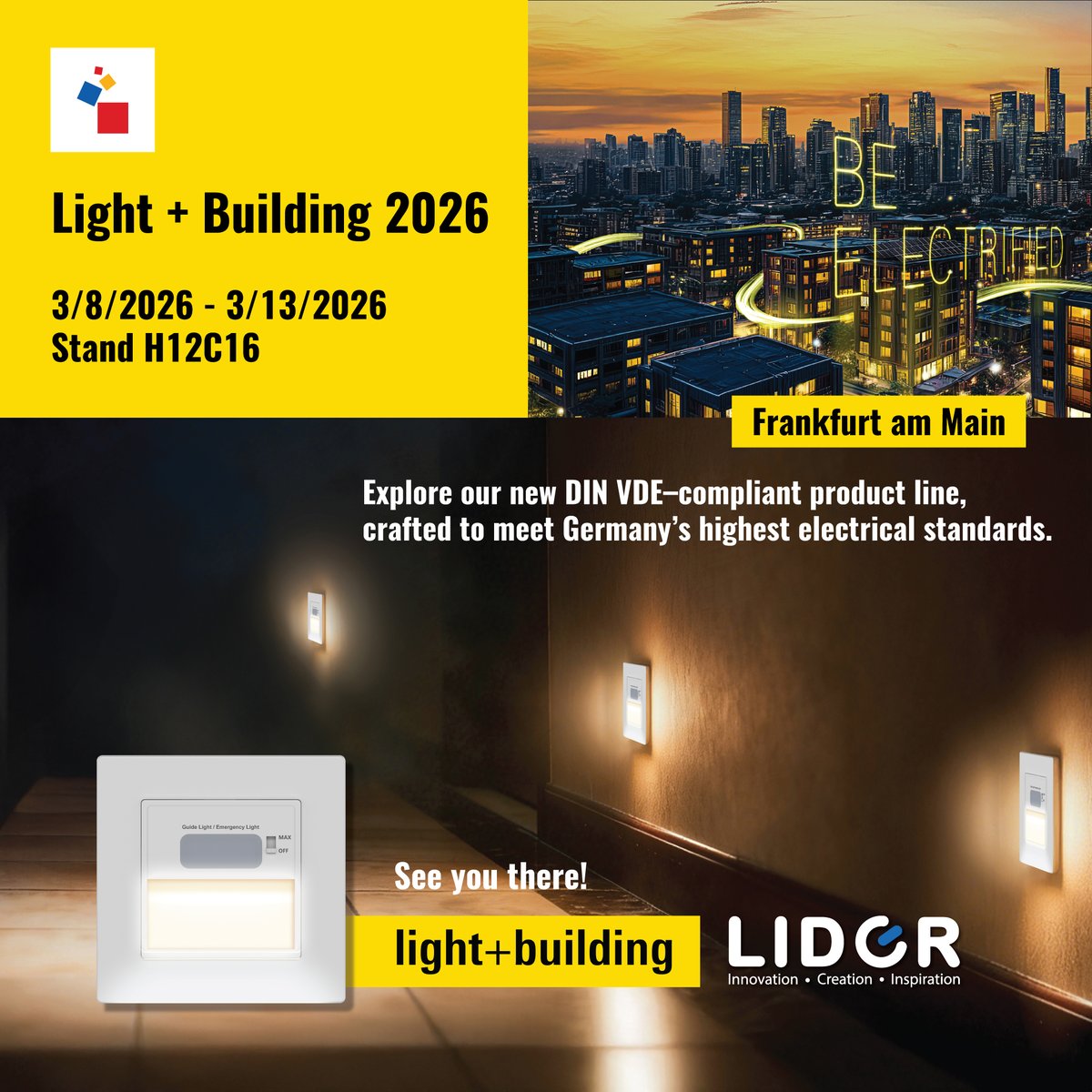 Lider_Electric's tweet image. Day 1 Wrapped-Up at @Light_Building in Frankfurt 💡

Thank you for all your support! We are so grateful and enjoyed speaking to those who stopped by!

Learn more: einpresswire.com/article/897500…

#lb26 #lightandbuilding #beelectrified #Frankfurt #messefrankfurt