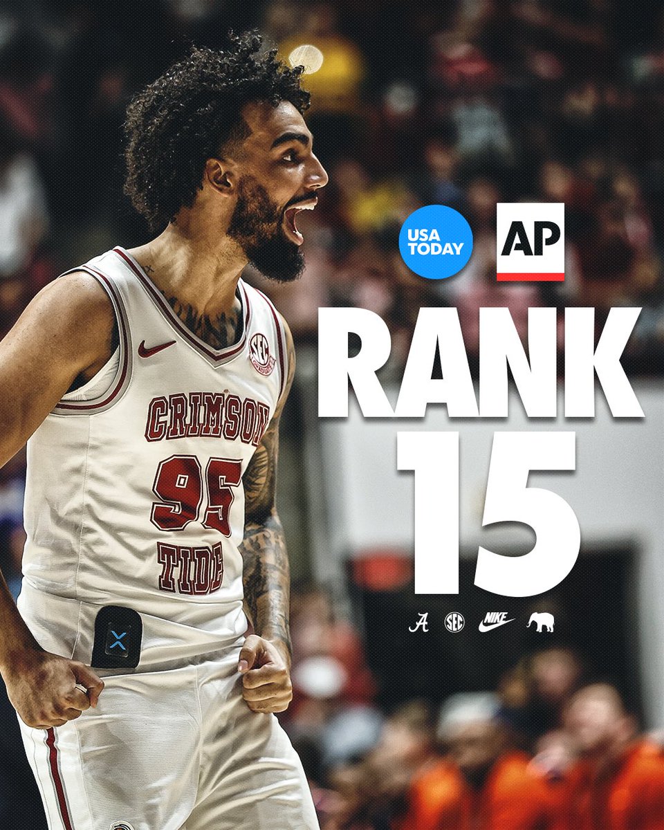 No. 15 in the polls

#RollTide | #BlueCollarBasketball