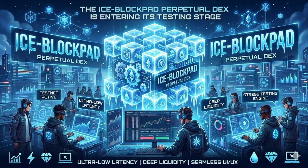 jerom_bello08's tweet image. DEX trading is evolving. 📈🧊

The @ice_blockpad  Perpetual DEX is entering its testing stage. We’re bringing:
✅ Ultra-low latency
✅ Deep liquidity
✅ Seamless UI/UX

We need the sharpest traders to stress-test the engine. 🚀

#PerpetualTrading #IceBlockpad 
#CryptoFutures