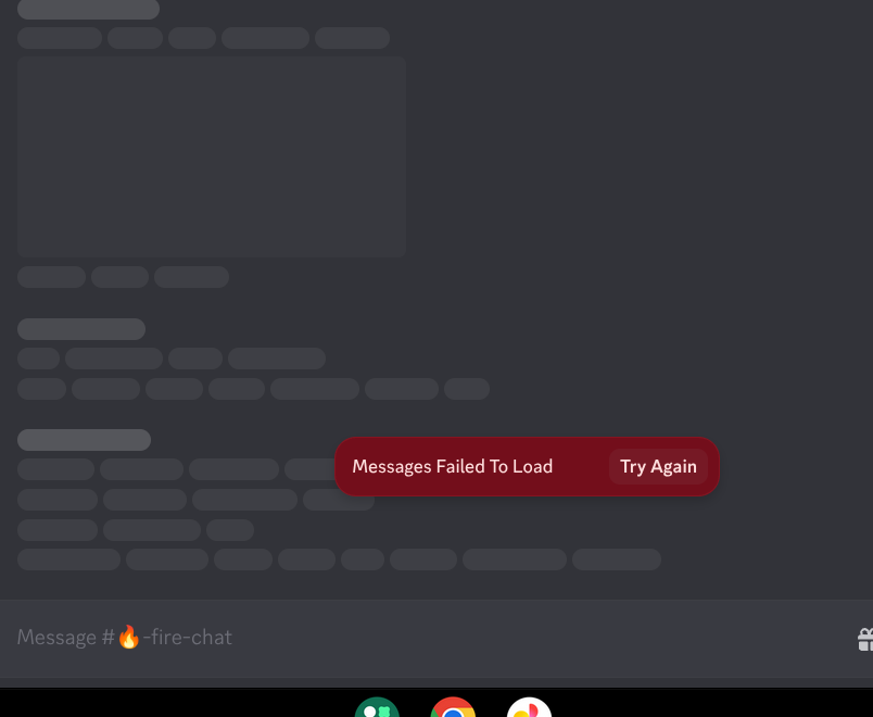 JenaintheStars's tweet photo. @discord_support just letting y'all know, messages are failing to load right now. https://t.co/3G0xtHyRsM