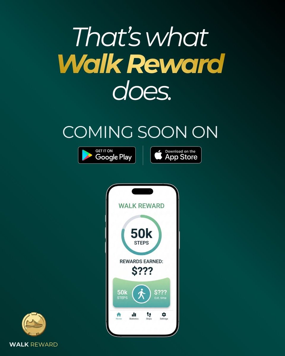 Walk_Reward's tweet photo. The most underrated exercise?
Walking. 

No equipment.
No expensive memberships.
Just you and your steps.

Swipe to see why walking is one of the healthiest habits you can build.

#WalkingForRewards #MoveToEarn #SideHustle #WellnessJourney https://t.co/dHpX281XM2