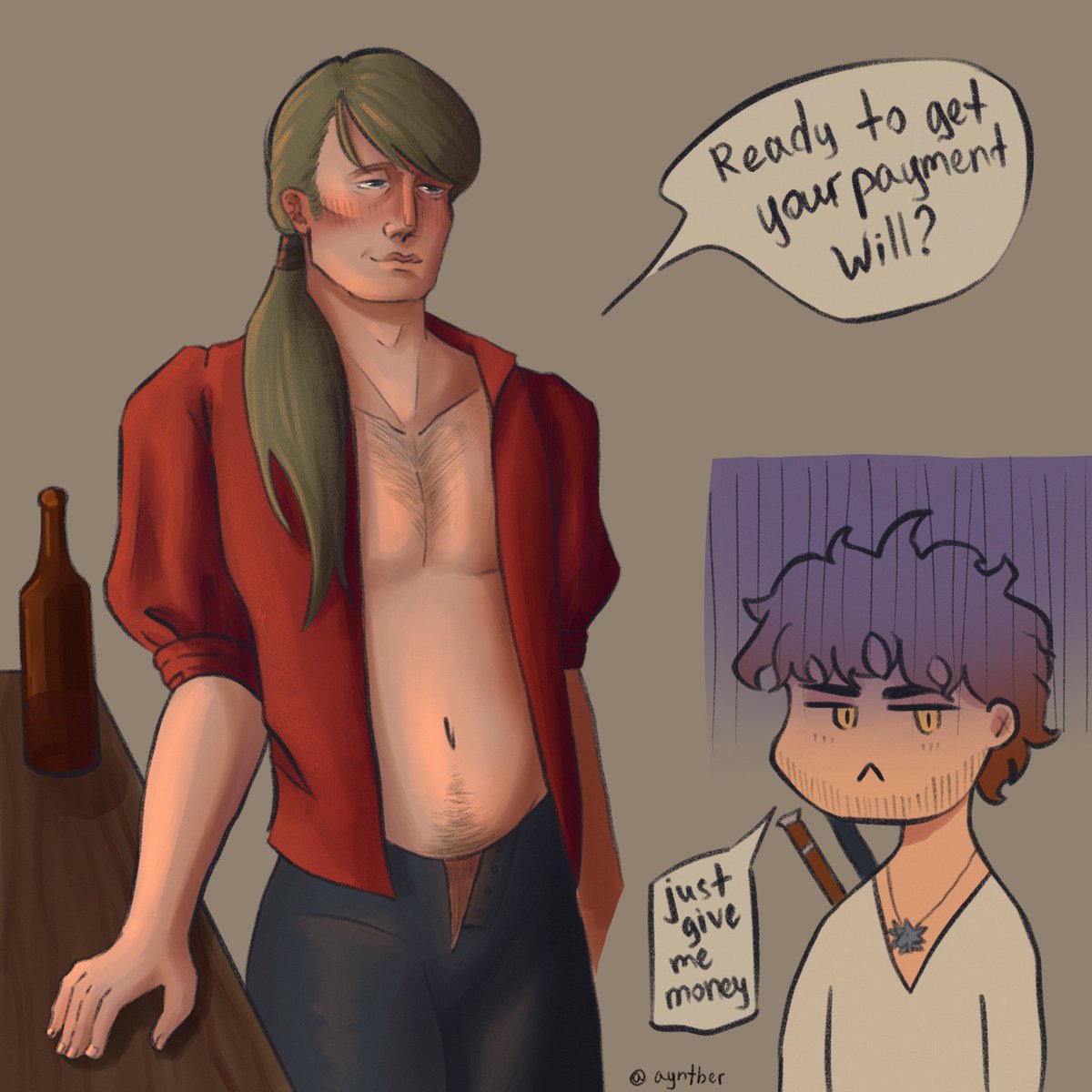 ayntber's tweet photo. Recently I’ve been obsessed with Witcher AU Hannigram, and yeah…
#hannibalfanart #hannibaltwt #hannigram https://t.co/l7b3QIon4M