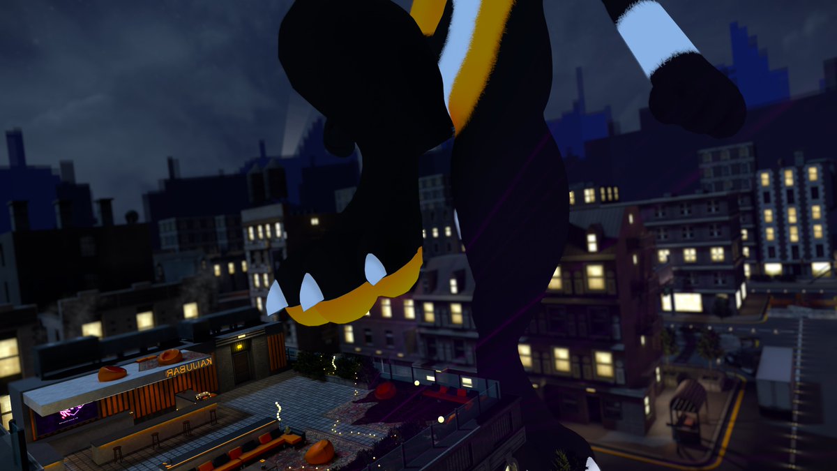 FurHappens's tweet photo. feeling cute might destroy the city later

lol I haven't posted in a bit and got reminded its macro march so wanted to do something silly with one of the themes I like xP 

#MacroMarch #grinlin #furry #VRchat https://t.co/9hPGd8GAeU