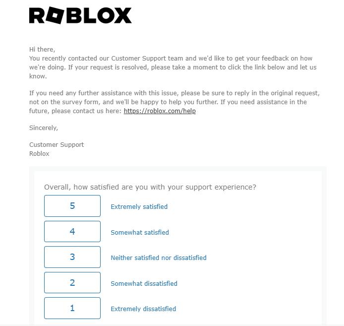 talmightyt's tweet photo. @Roblox The audacity to give me a feedback form after hundreds of ban appeals rejected and an ongoing ticket which you didn't even help me to clarify my ban with the reason "Other", that's actually madness. https://t.co/WHTEcUmTle