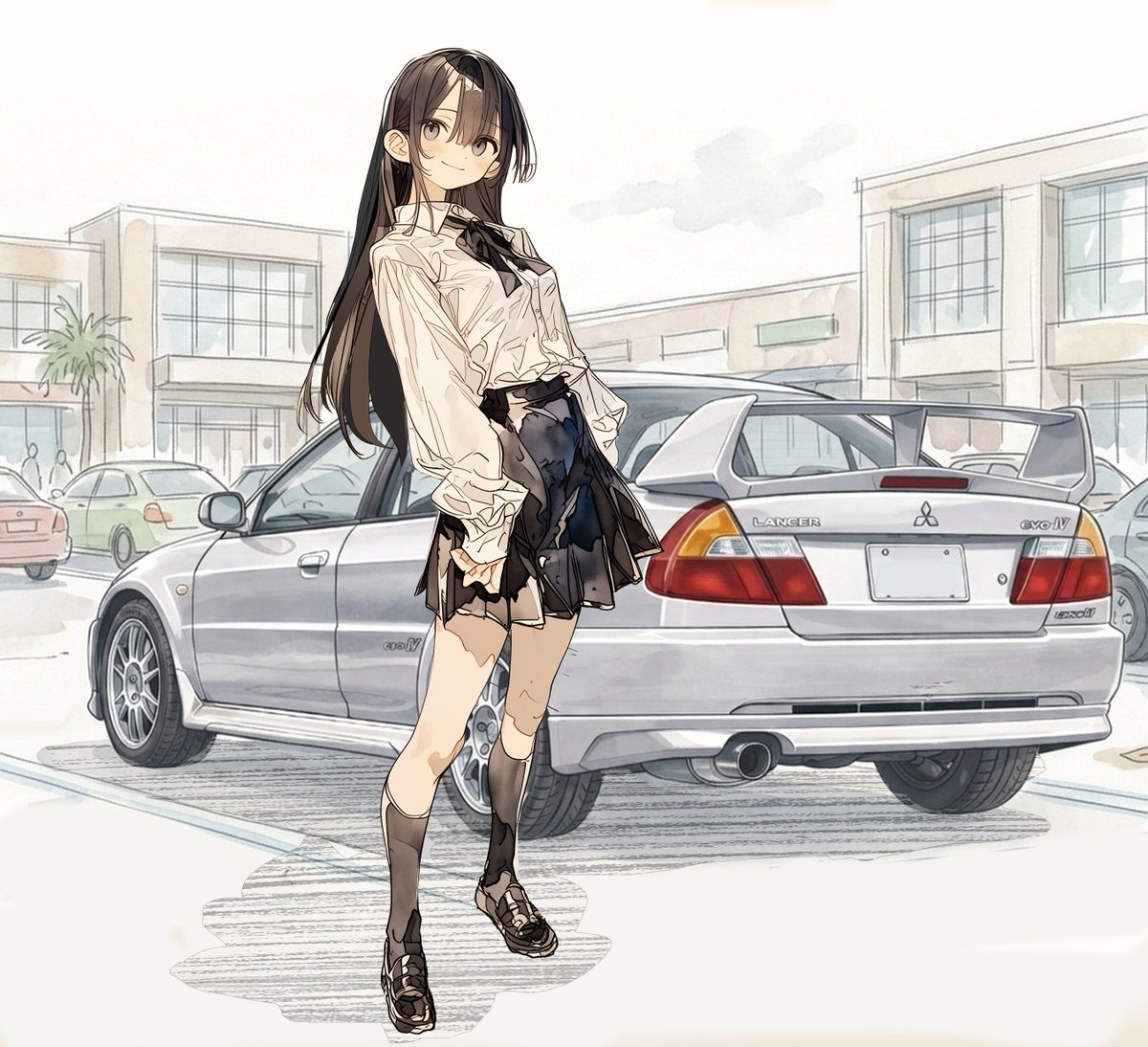 StudioNoGimmick's tweet photo. GF-CP9A Lancer Evolution V https://t.co/bWM45bkVrJ