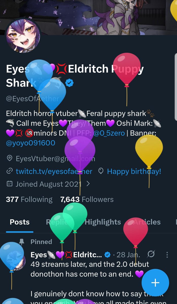 Eyes📡💜💢Eldritch Puppy Shark🐾🦈 tweet media