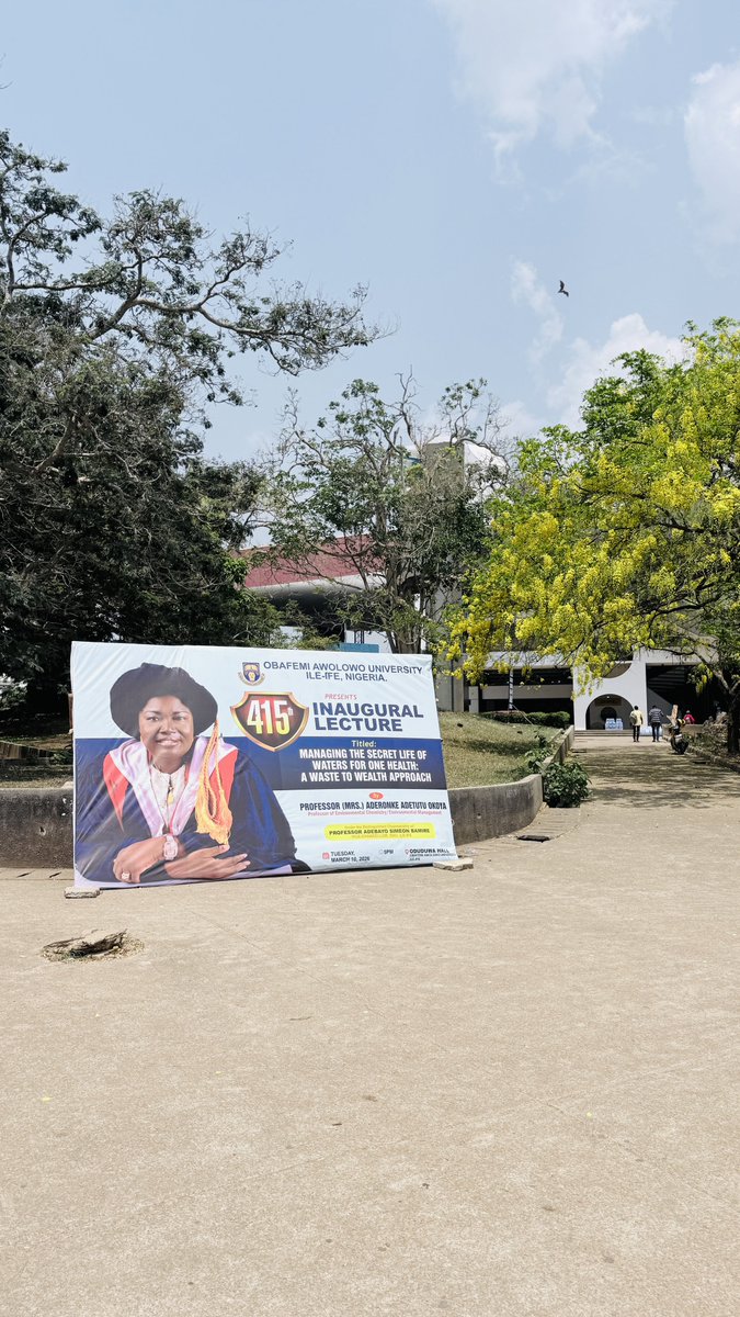 loner_blvd's tweet photo. If you are on campus tomorrow, pull up to Oduduwa Hall by 5PM.
My Director Prof. (Mrs.) A.A. Okoya will be delivering the 415th Inaugural Lecture.
Come learn something new… plus there will be Takeaway after the lecture.
My mutuals are invited. https://t.co/FNqi4i7WCQ