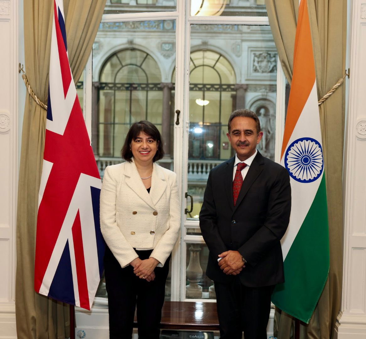 KVSinghMPGonda's tweet photo. Met UK Minister for the Indo-Pacific & Minister for Equalities, Seema Malhotra MP (@SeemaMalhotra1). 

We discussed strengthening India–UK cooperation to advance a free, open, and rules-based Indo-Pacific, including collaboration under the Maritime Security pillar of the Indo-Pacific Oceans Initiative (IPOI) and the proposed Regional Maritime Security Centre of Excellence (RMSCE).
@HCI_London