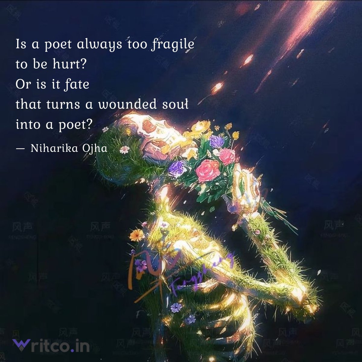 Autumnsardent's tweet photo. #writco
#poeticcommunity 

Maybe a poet is the one wounded, 
Or it's the wounded who become a poet. https://t.co/ZXSL3tKwIv