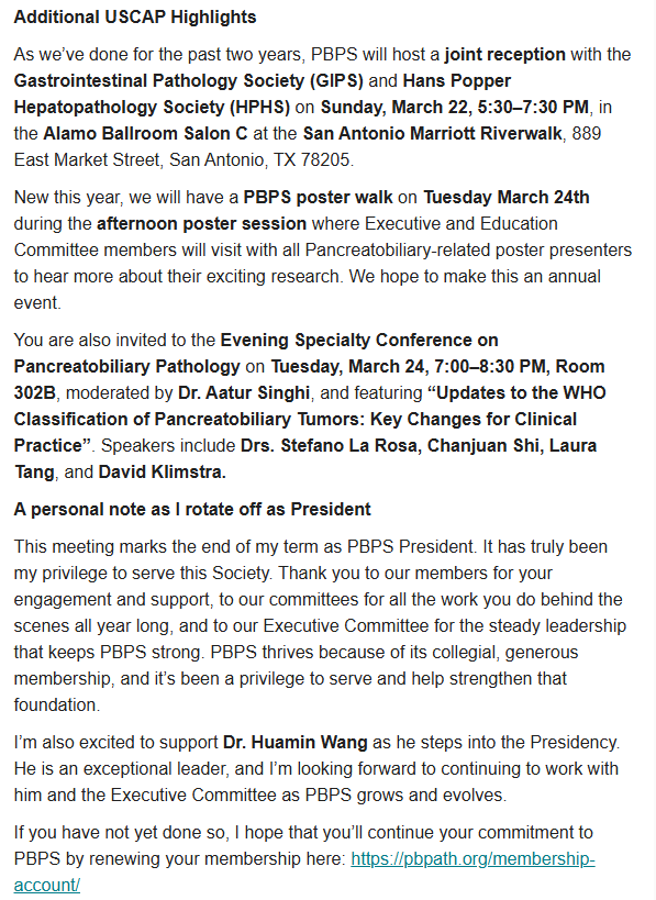 Pancreatobiliary Pathology Society tweet media
