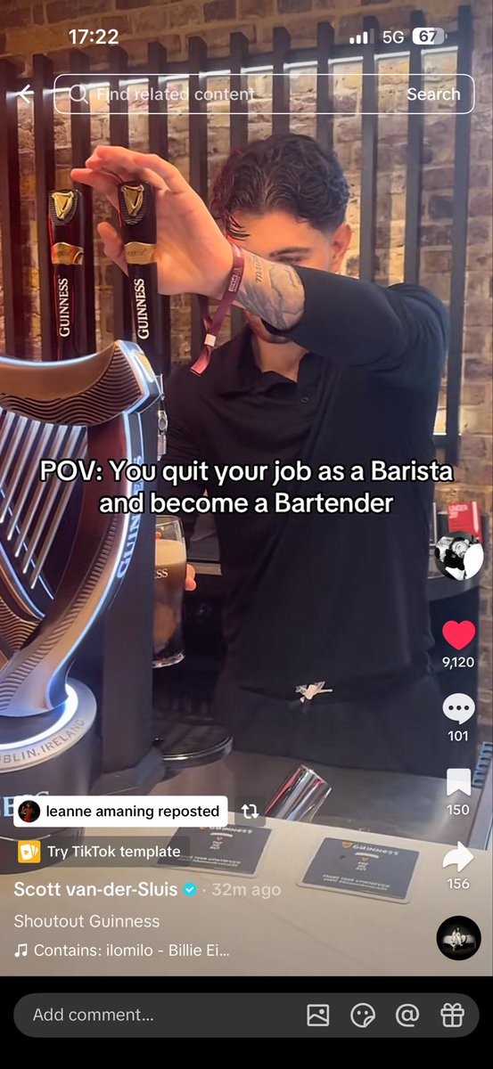 Scott is a bartender now 🤣🤣🤣🤣 #LoveIslandAllStars #LoveIslandUK