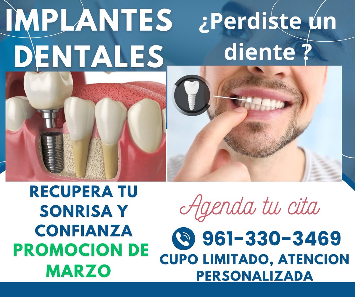 LuisAltova's tweet photo. #Implantes #Dentales #ImplantesDentales Recupera tú sonrisa y confianza! 😁😁😁😁😁😁😁😁😁😁 agenda tu cita 9613303469 ☎️ https://t.co/HV36sejfk0