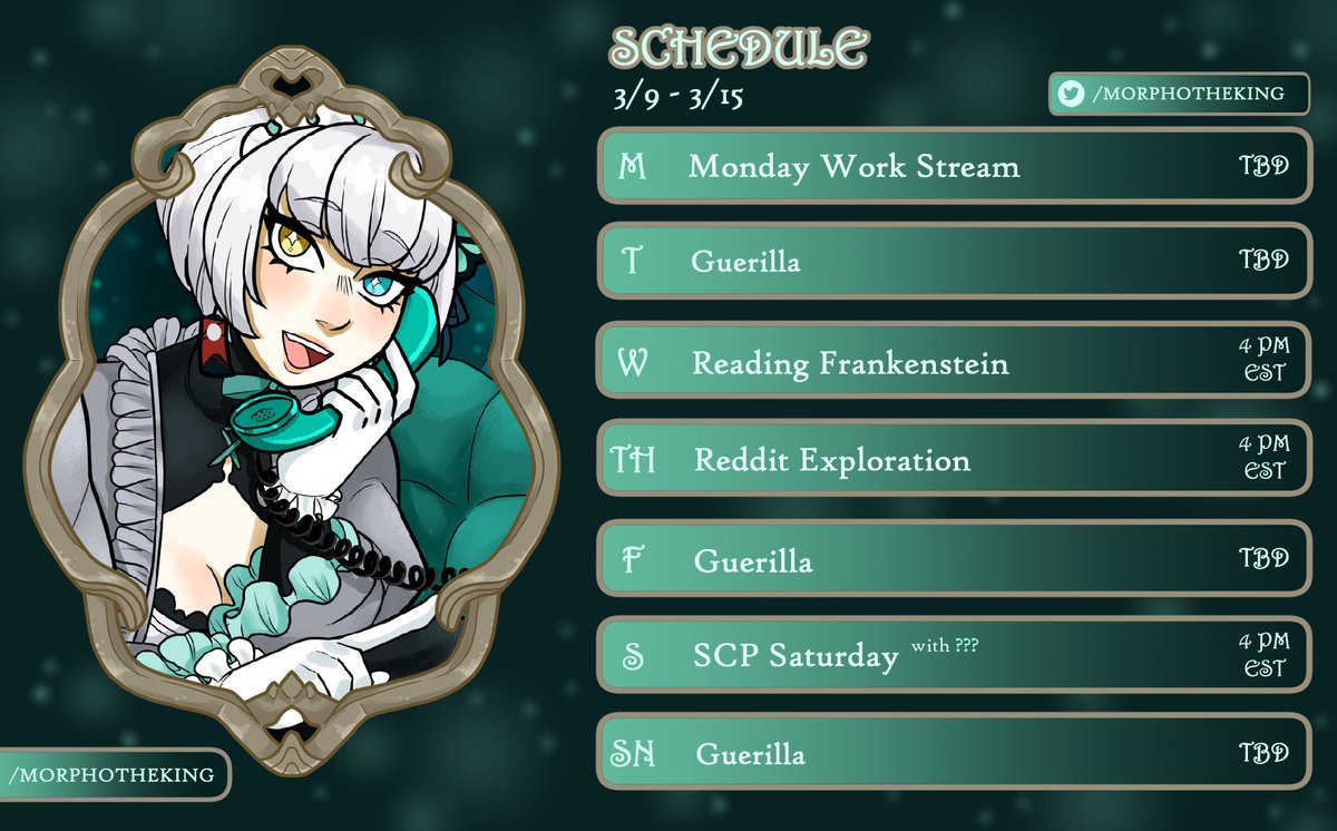 Morphotheking's tweet photo. 🦋IRIAM WEEKLY SCHEDULE [3/9- 3/15]🦋

Back to scheduling 

TAGS

🦋General: #morphotheking
🎨Fanart: #morpholio
😂Memes: #itsmorphingtime
🎞️Clips: #morphomoment https://t.co/bvDR6qjcXu