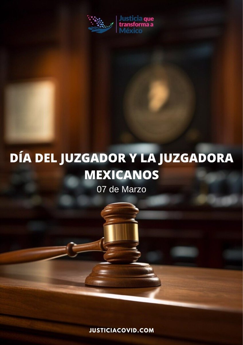 El pasado 7 de marzo se conmemoró el Día del Juzgador y la Juzgadora Mexicanos. Reconocemos el trabajo, la vocación y los retos que enfrentan desde la impartición de justicia.

Desde nuestra trinchera, su labor nos impulsa a seguir trabajando por quienes más lo necesitan⚖️