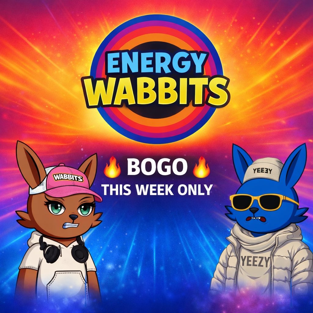 🐰 WABBIT BOGO SPECIAL LIVE 🐰

🐰 WABBIT BOGO SPECIAL 🐰

Public: Buy 1 → Get 1 FREE (+ gas)
Partner/WL: Buy 2 → Get 1 FREE (+ gas)

⏳ Ends Sunday 3/15

Perfect time to build your Wabbit bag and push toward Diamond Ears 💎🐰

🔗 Mint link in bio