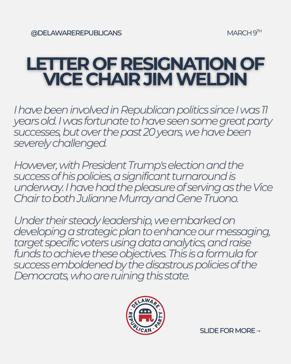 Delaware Republican Party tweet media