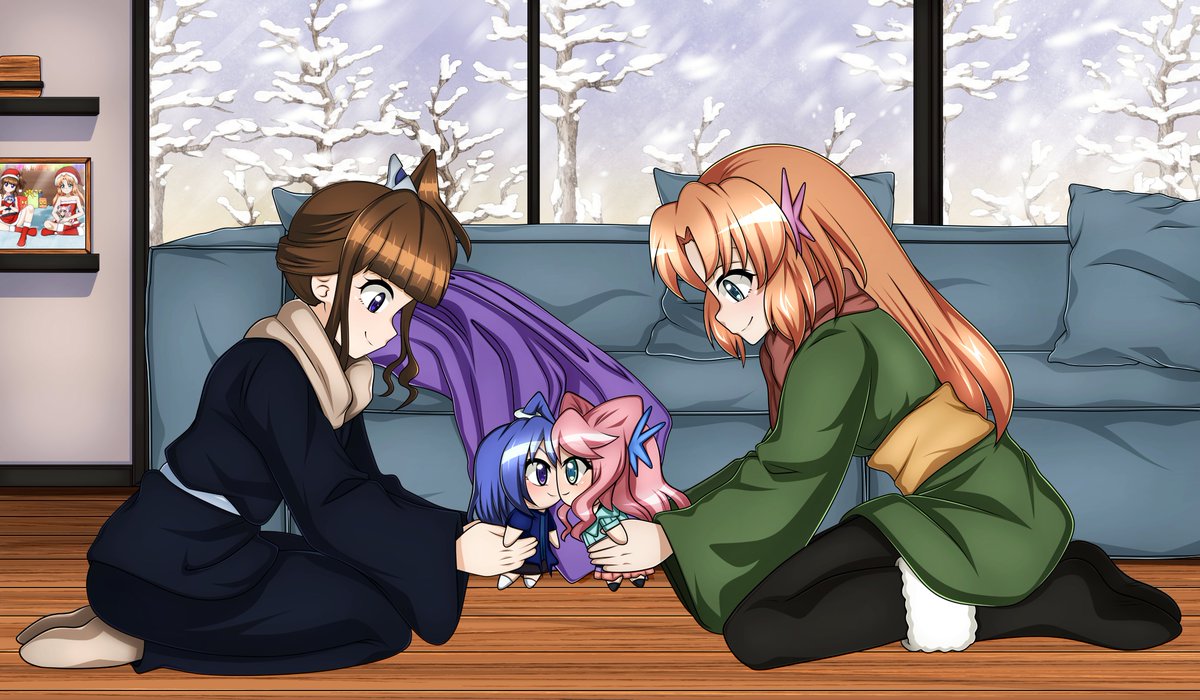 Winglet_chan's tweet photo. 寒い季節を、熱い情熱的なキスで乗り越えよう。
#Symphogear #シンフォギア #XV観客少女 #XVAudienceGirl #Winglet https://t.co/RrmeVpqg25