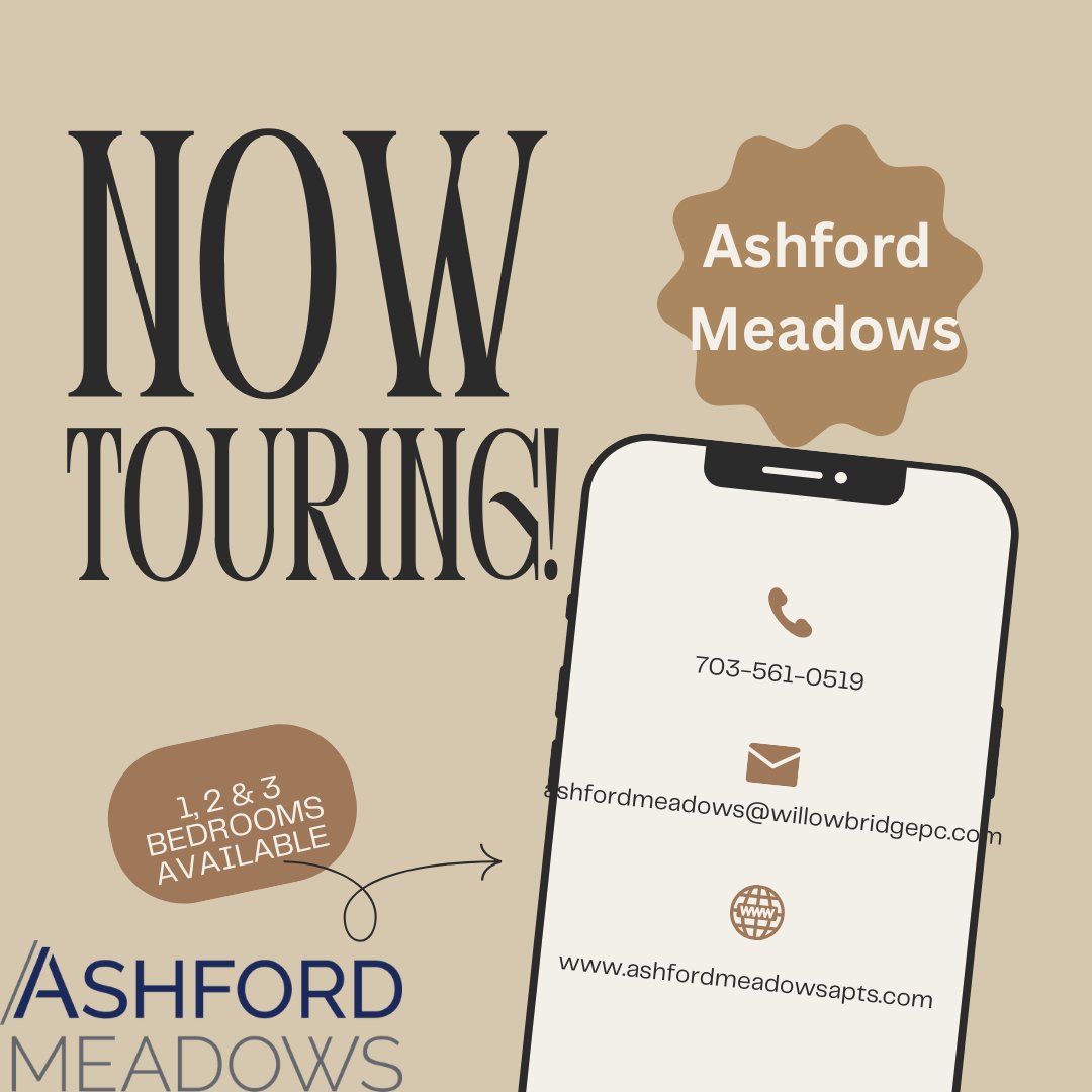 ashfordmeadows's tweet photo. 🏡 Looking for your next home? Come tour Ashford Meadows Apartments today!

Discover comfortable living, a welcoming community, and a place you’ll be proud to call home. Our team would love to show you around and help you find the perfect apartment that... https://t.co/hlqYERklfc https://t.co/pd9QrhWDix