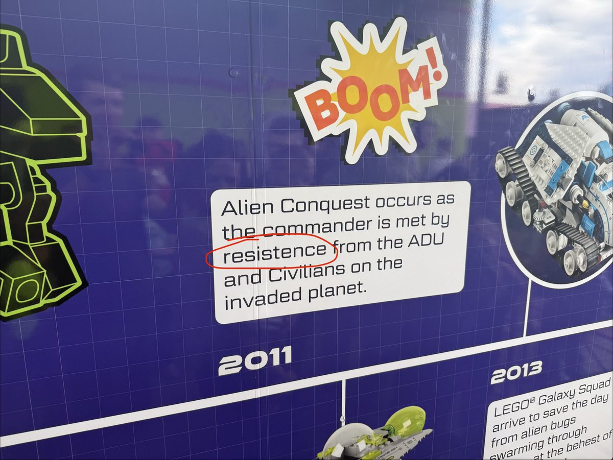 mdsandell's tweet photo. @LEGOLAND_CA there are at least 4 major typos in your new Galacticoaster line signage. Please use spellcheck! https://t.co/VDaMdMc0ZV