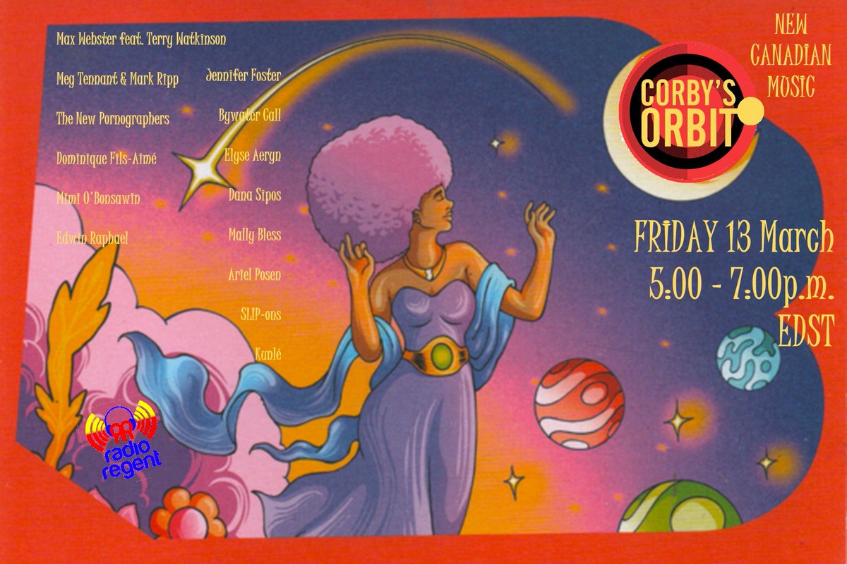 Head's Up! #Radio! #TuneIn to 'Corby's Orbit' on <a href="/RadioRegent/">Radio Regent</a> Friday, MAR 13 at 5pm, when host <a href="/Paul_Corby/">Paul Corby</a> plays <a href="/kunloskola/">Kunlé</a>'s new #music and more!

'More Transports Of Cosmic Canadiana This Friday'

📻 <a href="/RadioRegent/">Radio Regent</a> &amp; <a href="/iHeartRadioCA/">iHeartRadio Canada</a>!

#Preview [03072026]: djpaulcorby.blogspot.com/2026/03/more-t…