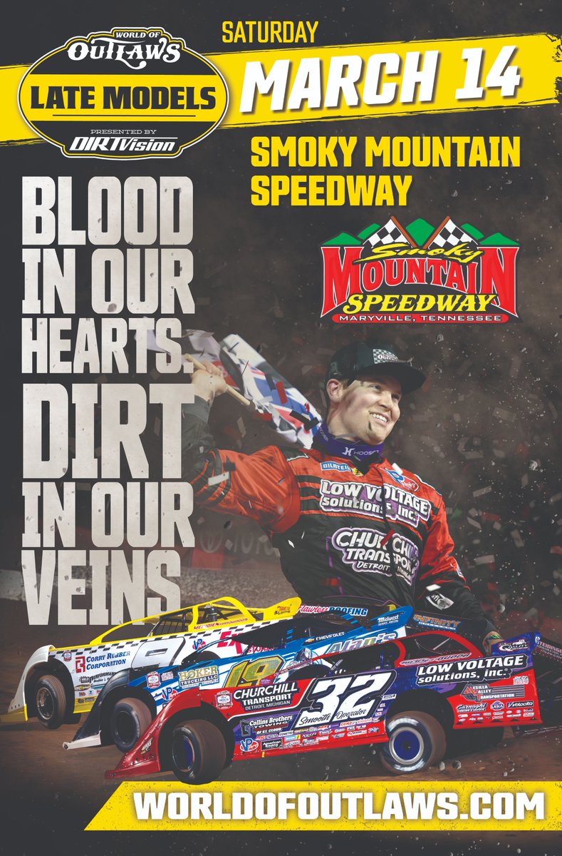 smokymtnspeed's tweet photo. Race week is finally here. Join us this Saturday night as the @WoOLateModels visit for a $20,000 to win race plus sportsman late models and front wheel drive. Gate times and link to pre-order tickets are on our web site. Let's race! https://t.co/7oYhDylczb