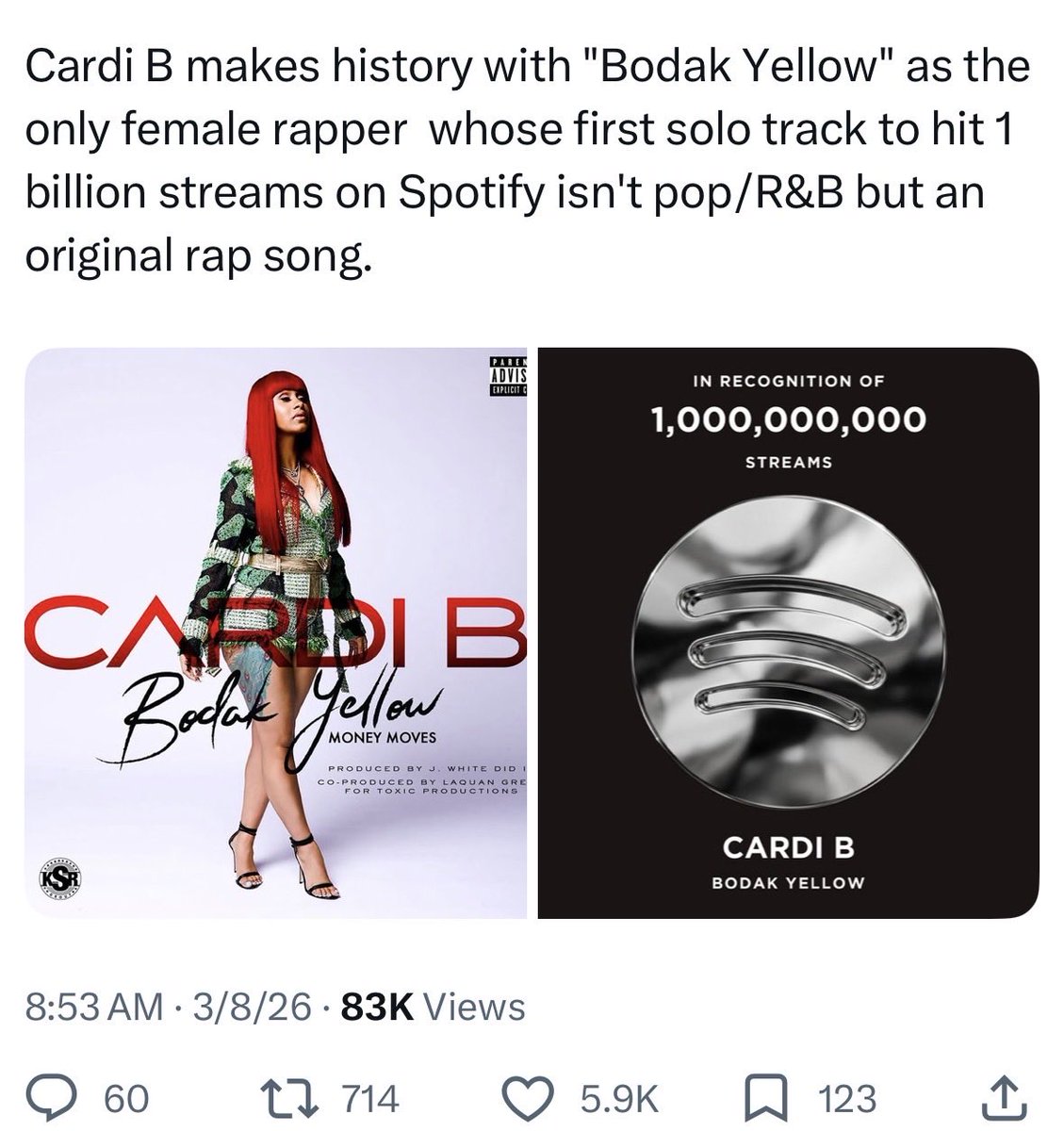 Big Bardi tweet media