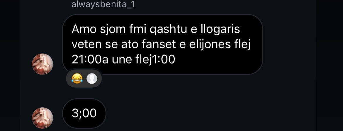 Qeto jan hejterat e tu <a href="/elushi07/">Elijona Binakaj</a>  qe po shkrujn tash 
#bbvipks4 
#elijona