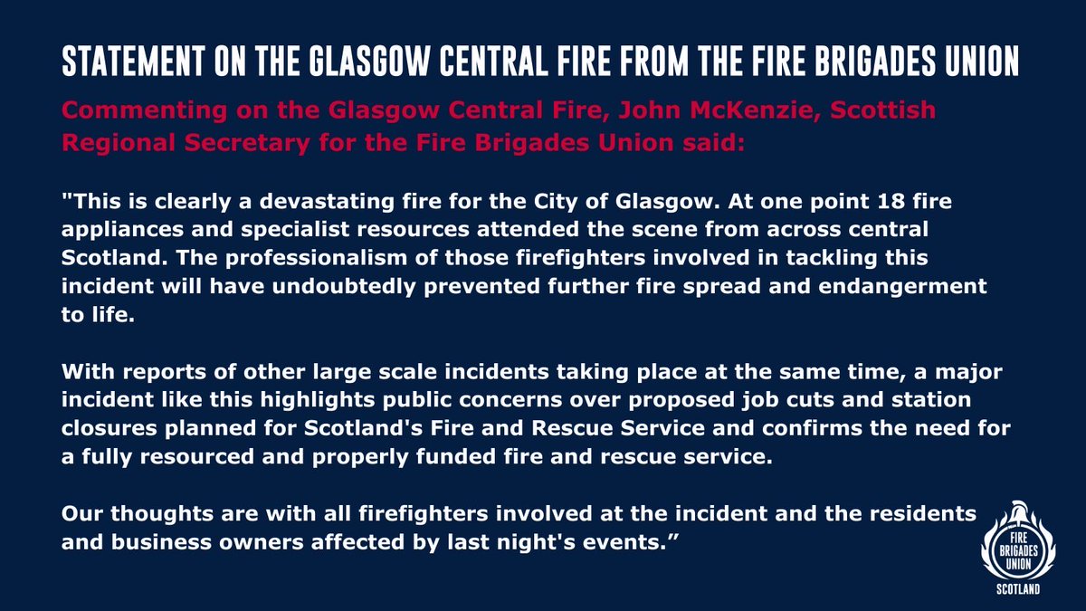 FBU Scotland tweet media