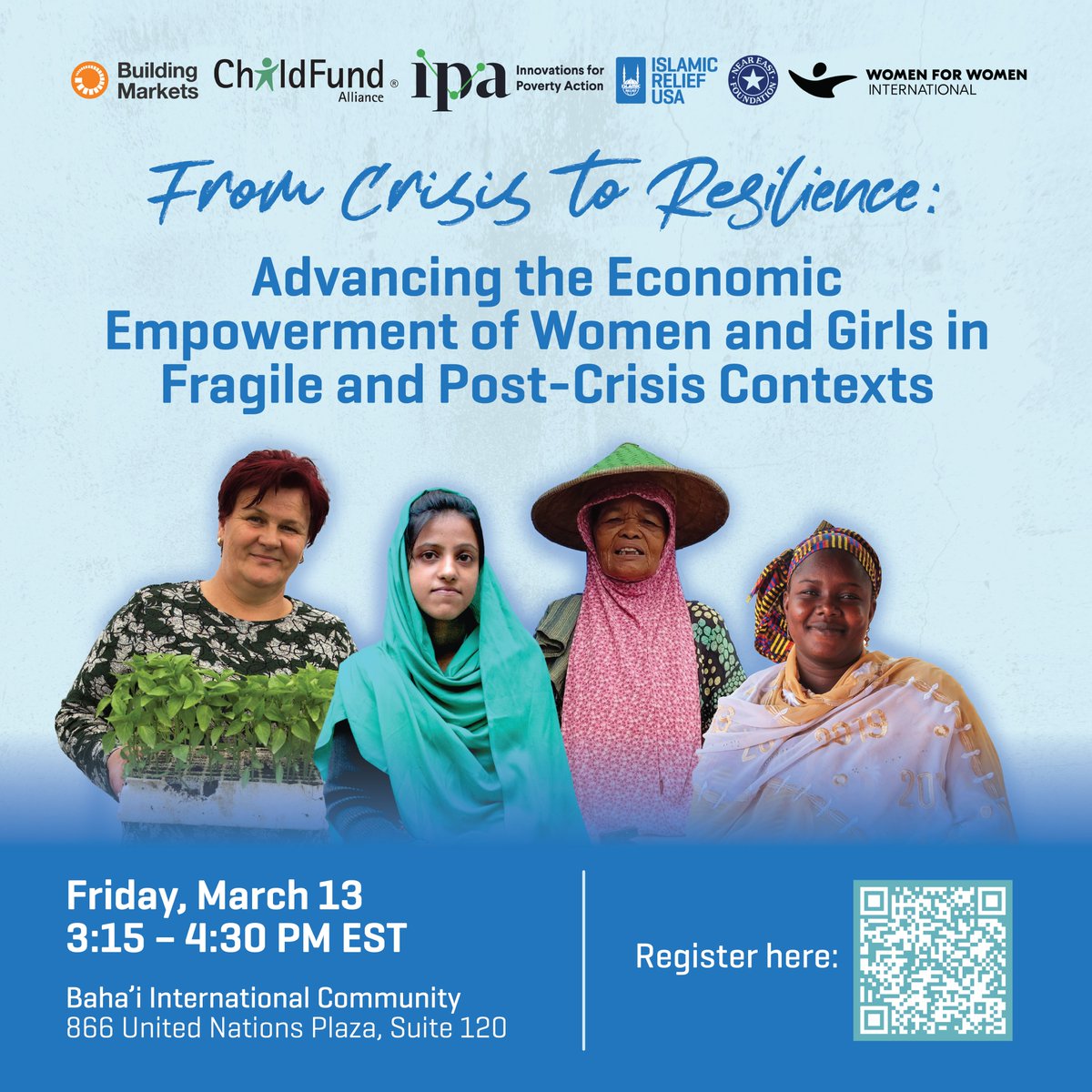 poverty_action's tweet photo. At #CSW70, IPA is moderating a high-level side event on women’s economic empowerment in fragile &amp; post-crisis contexts. https://t.co/rnChJ3RUTa