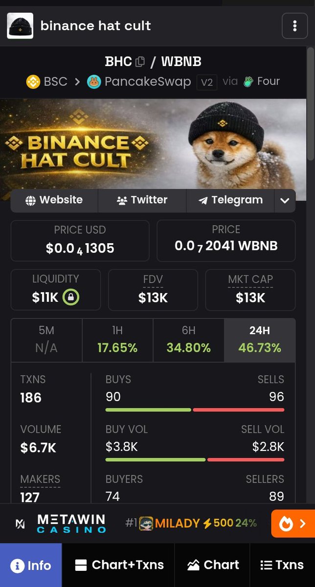 realrazsha's tweet photo. DEX updated. 
Let's Build to symbolize our support for @binance @cz_binance     and @BNBCHAIN against all FUD and fake news 💪

$BHC
0x7d16d6341c91e54ed99323995c501b83743d4444

#bnb https://t.co/fckWl93tVP