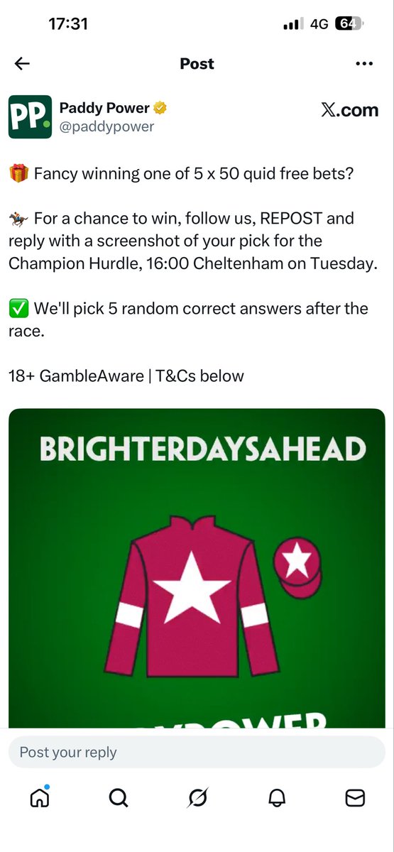 vanGuest's tweet photo. @paddypower https://t.co/8iRkIZvhXH