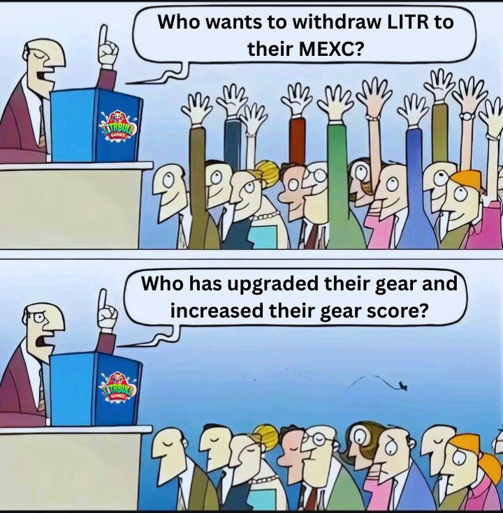 _urfavgirlie's tweet photo. I see a lot of players wanting to withdraw LITR to MEXC but not wanting to upgrade their gear.

Nothing is wrong with taking profits, but by ignoring your Gear Score, you’re also limiting your potential yield.

Upgrading your gear improves your Arena performance and helps you compete in stronger tiers where the rewards are better.

Check out @litrbull, upgrade your gear, and invite your friends to join too! 🧡