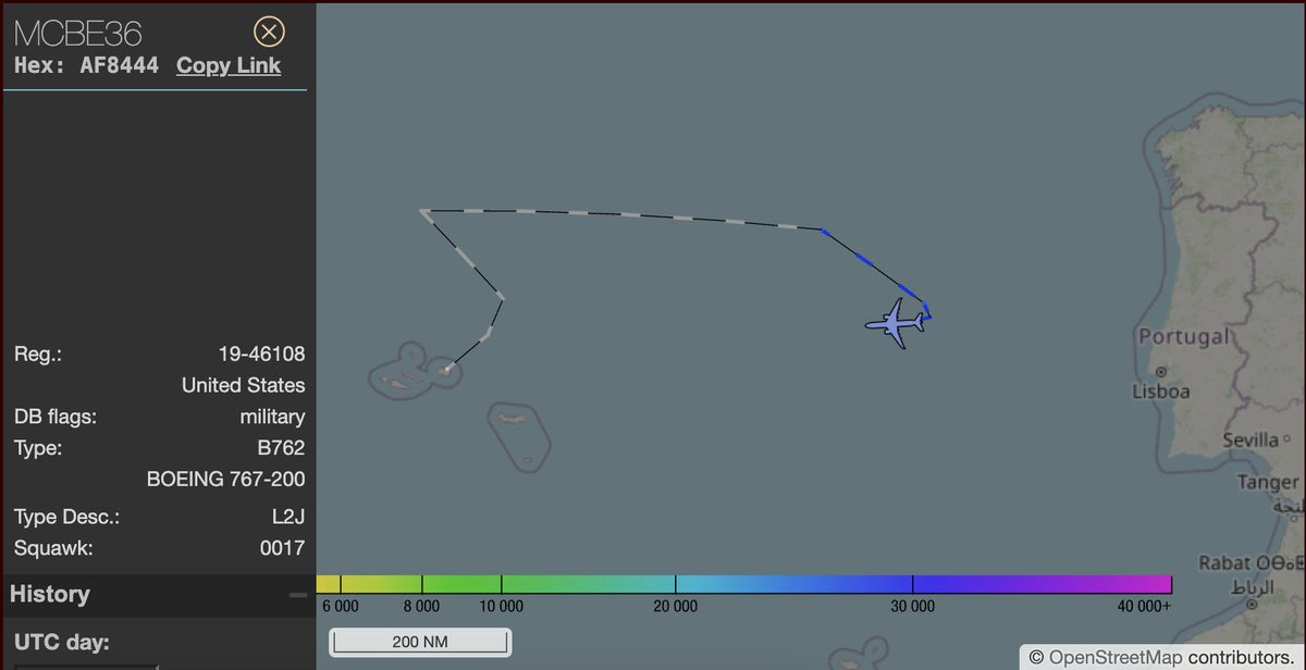 AtlasObserver's tweet photo. 4 tankers out of LPLA , looks like the bomber route that has been used in the past

#AF8444 19-46108 ADOBE36
#AE5E12   17-46037 ADOBE37 ?
#AE5FA6  11-46059 ADOBE38 ?
??                ??                ADOBE39 ? 
credit: @thebaldgeek https://t.co/DqWe93jlge