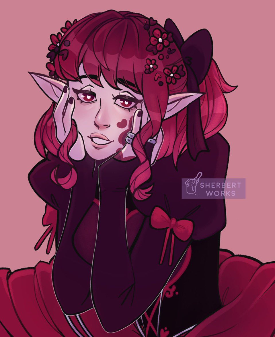 Sherbertworks's tweet photo. 🍎 Hello! I go by Sherbert &amp; I'm a part time, digital freelance artist!

Below is my commission info and some of my work!🖤 
TY for stopping by🫶
Card: https://t.co/yAKQW7mJX8 https://t.co/tM0eDqHN0Q