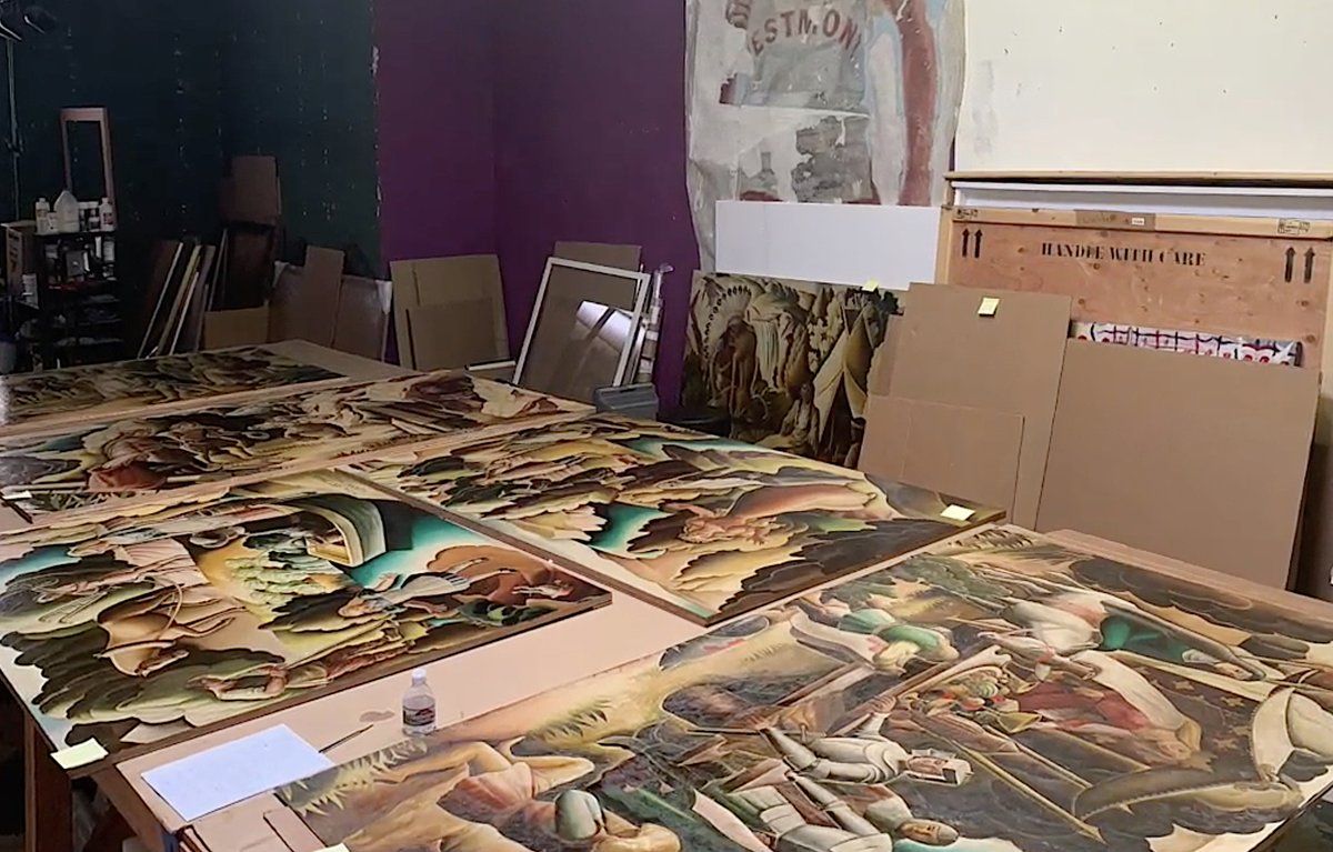 ArtDocHaskins's tweet photo. Long Beach Public Library WPA Mural Preservation and Restoration - https://t.co/sLByJrB8xQ via @Shareaholic https://t.co/88QfDmU06O