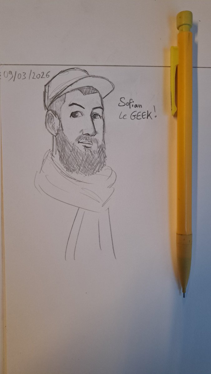 Voici ma contribution au #SofianLeGEEKCHALLENGE ! À vos stylos !
<a href="/SofianLeGEEK/">Sofian Le GEEK</a>