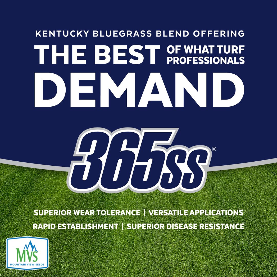 MtnView_Seeds's tweet photo. Built for performance ✅

365ss® Kentucky Bluegrass delivers fast establishment, excellent wear tolerance, and exceptional turf quality.

A Platinum blend trusted for sports fields, golf courses, and premium lawns.

Learn more: https://t.co/FAChucI8TP

#365ss #SportsTurf #Turfgrass #MountainViewSeeds #PlatinumBrand #WeBelieveInBetter